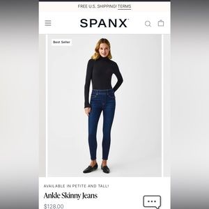 *NWOT* Spanx Ankle Skinny Jeans Size L